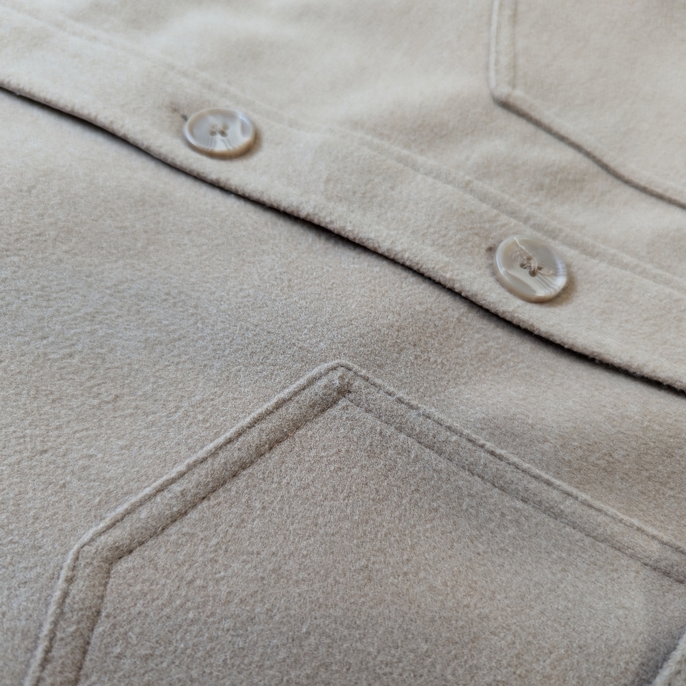Joie Women's Shacket Oversized Jacket Shirt, Camel Tan, size XL - Picture 9 of 9